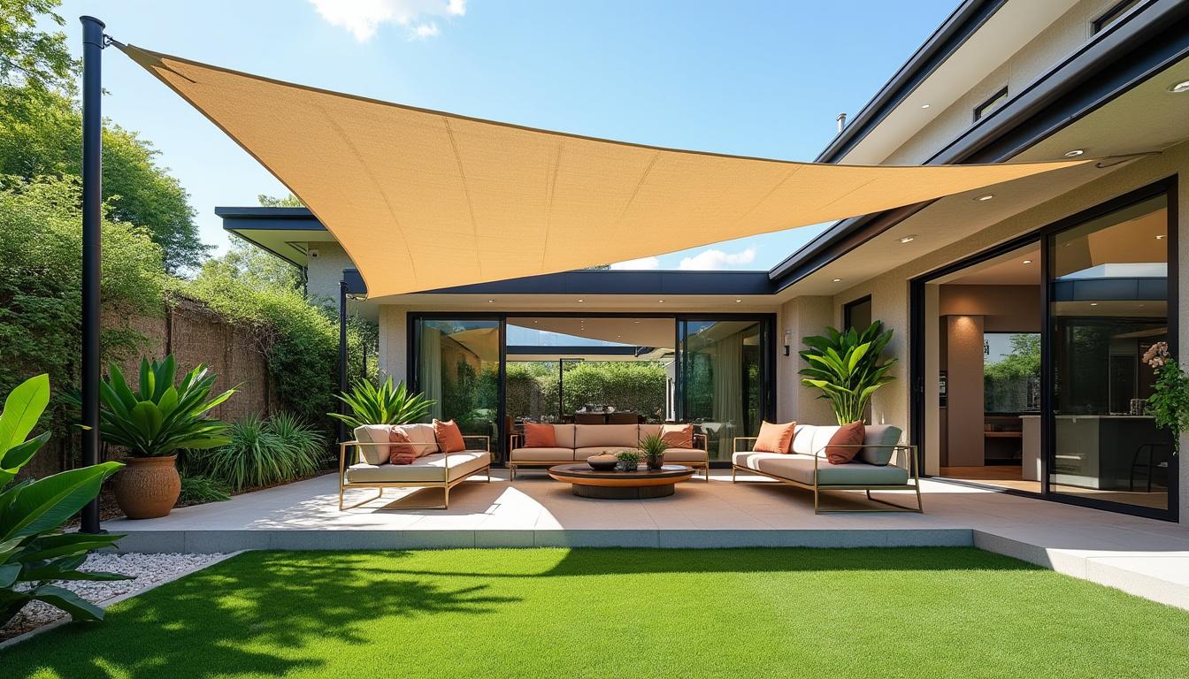 découvrez les avantages d'une voile d'ombrage 5x5 mètres pour transformer votre jardin en un oasis de fraîcheur, alliant protection solaire, style et confort optimal.