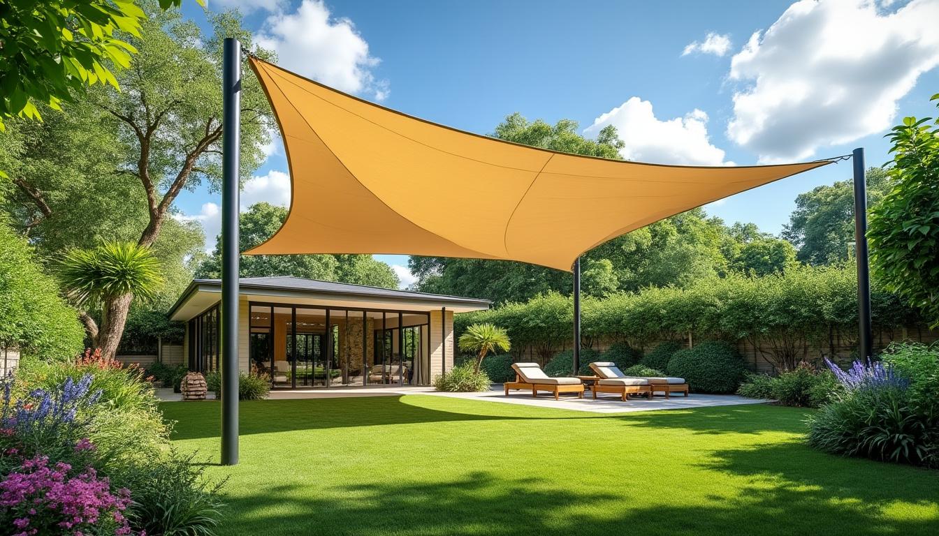 découvrez les avantages d'une voile d'ombrage 5x5 mètres pour aménager votre jardin en un véritable oasis de fraîcheur et profiter pleinement de vos espaces extérieurs.
